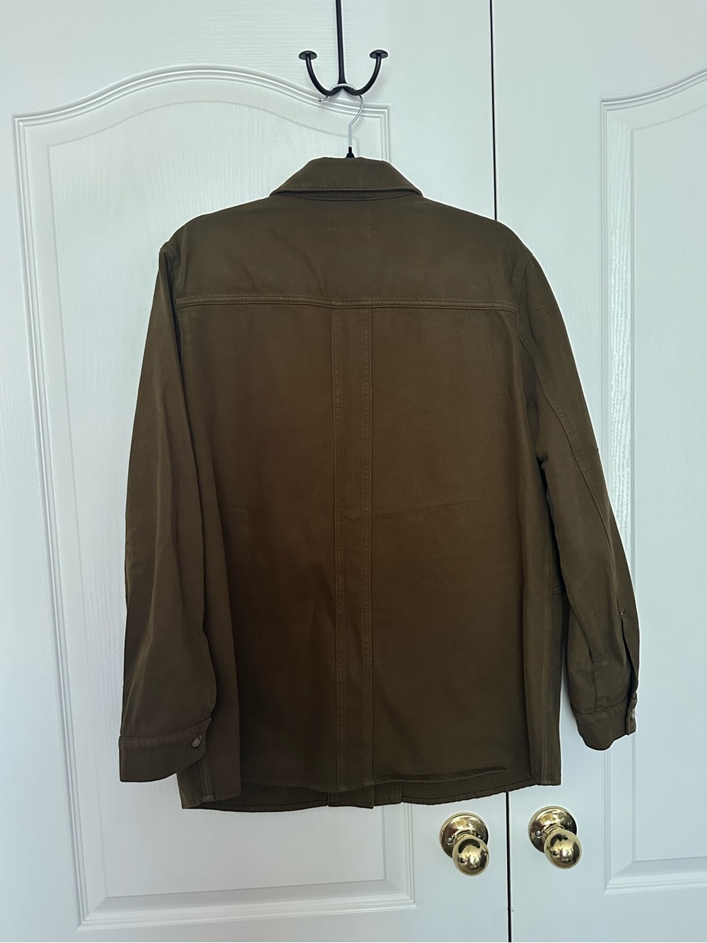 Sézane Green Denim Chore Jacket - Picture 2 of 2